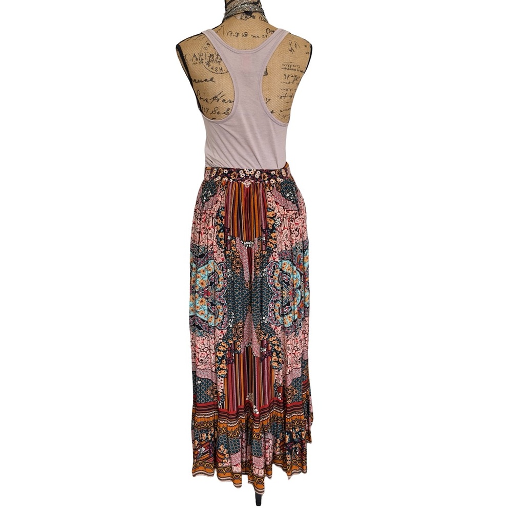 ANTHROPOLOGIE  ALLAIRE  HIGH-LOW MAXI SKIRT  by BHANUNI 100% viscose - SIZE 2 - Picture 4 of 13